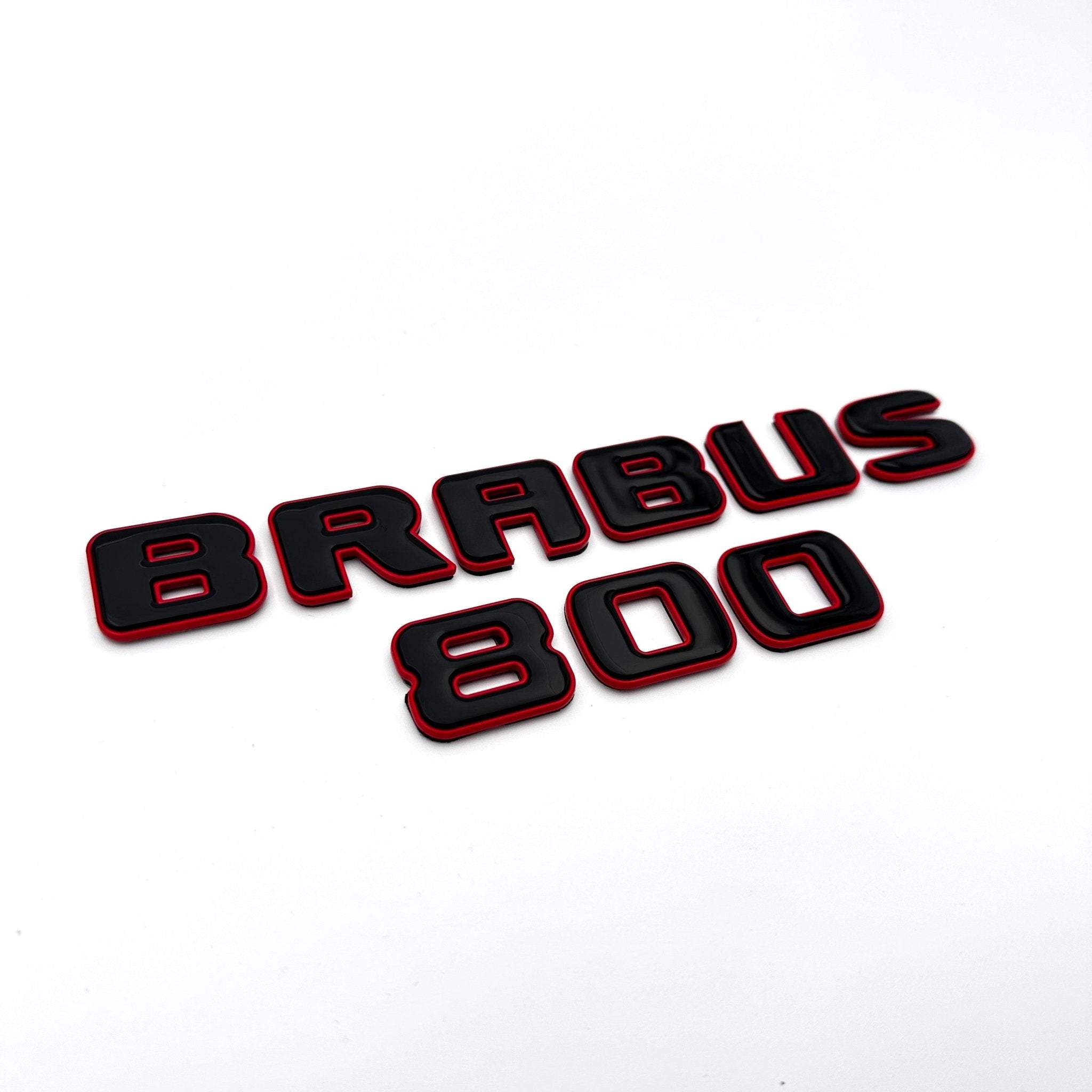 Metal RED Brabus 800 emblems badges set for Mercedes-Benz G-Class W463 W463A W465 - Custom Class