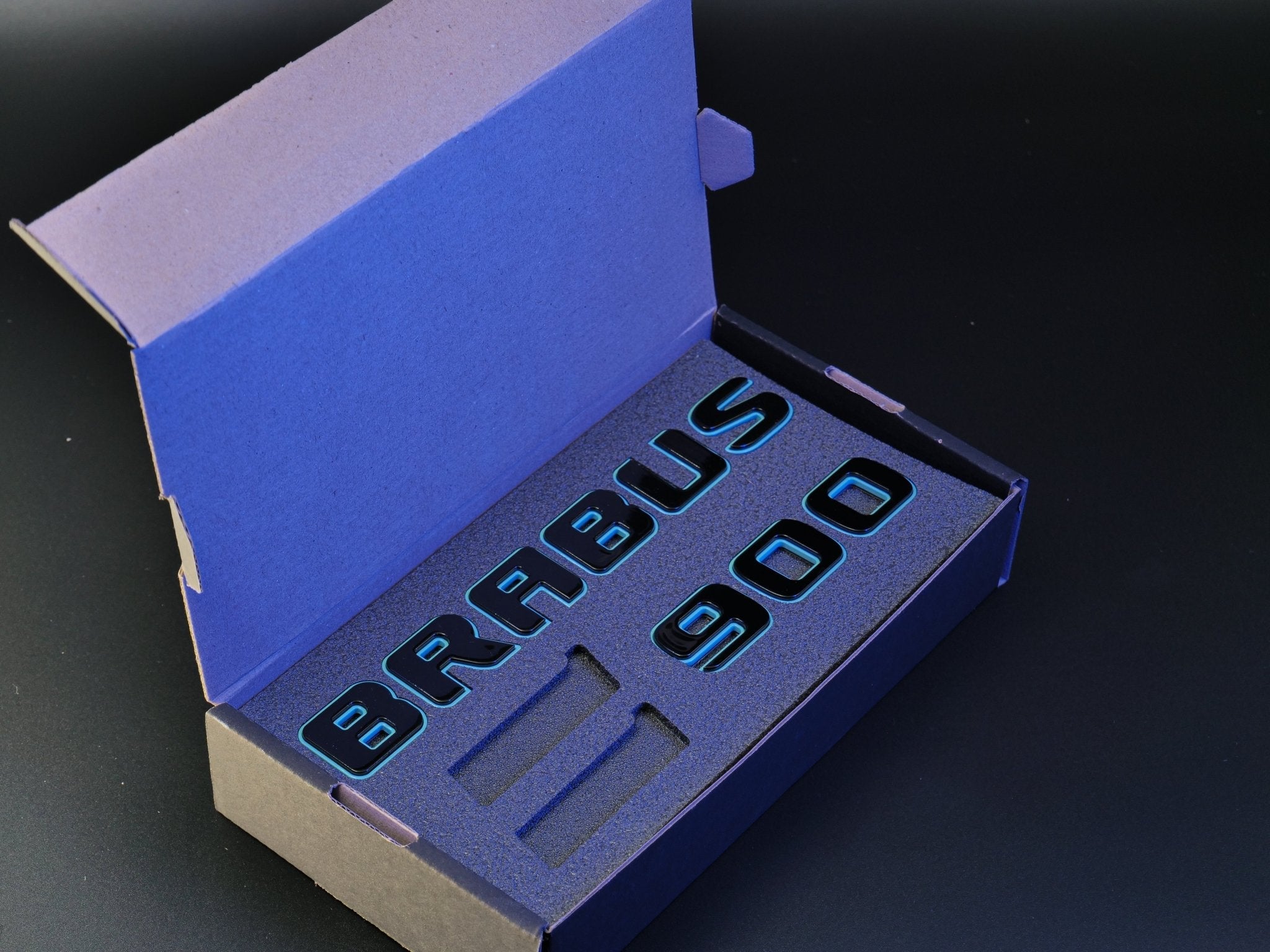 Metal Tiffany Blue + Black Brabus 900 emblems badges set for Mercedes-Benz G-Class W463 W463A W465 - Custom Class