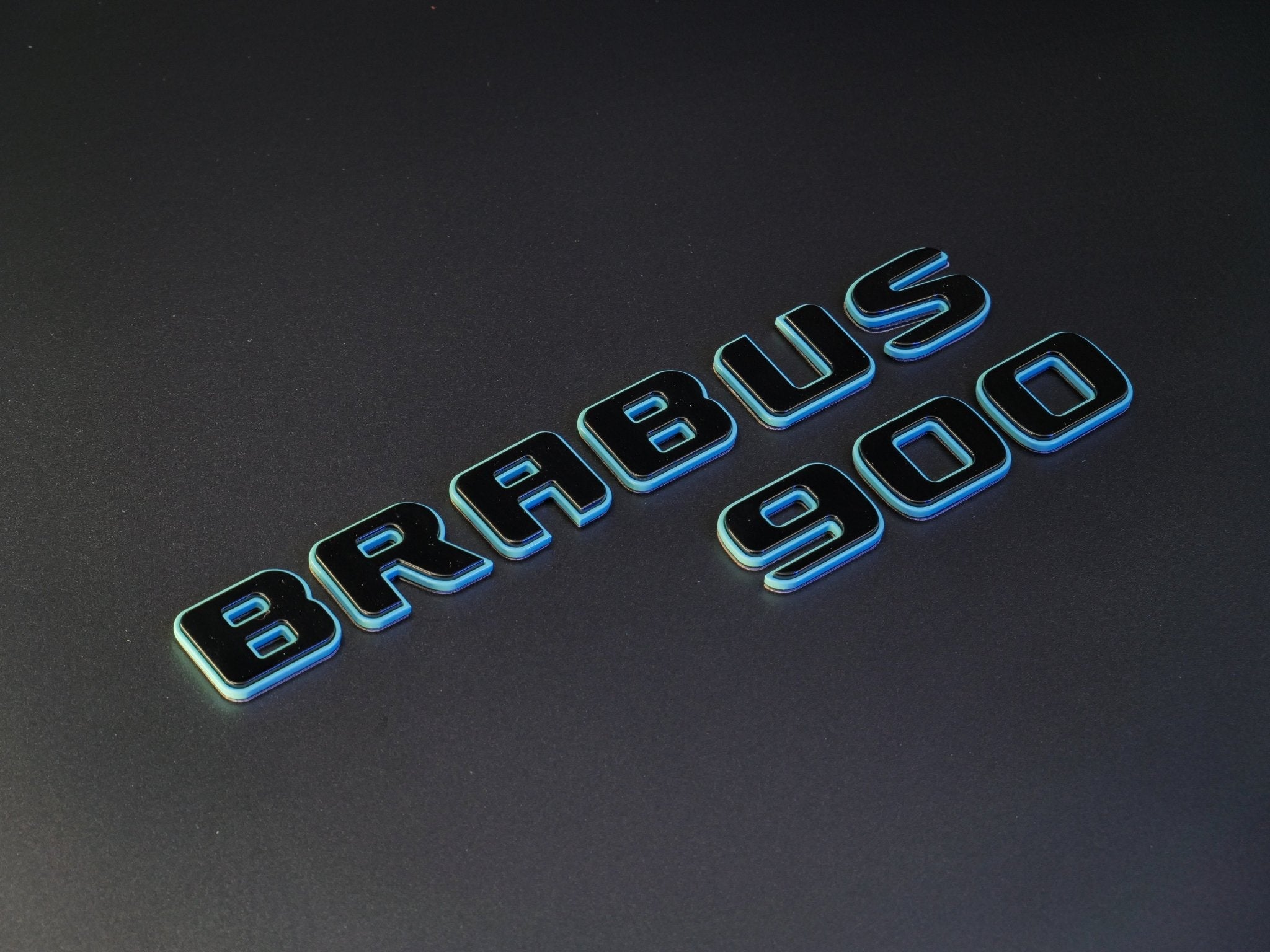 Metal Tiffany Blue + Black Brabus 900 emblems badges set for Mercedes-Benz G-Class W463 W463A W465 - Custom Class