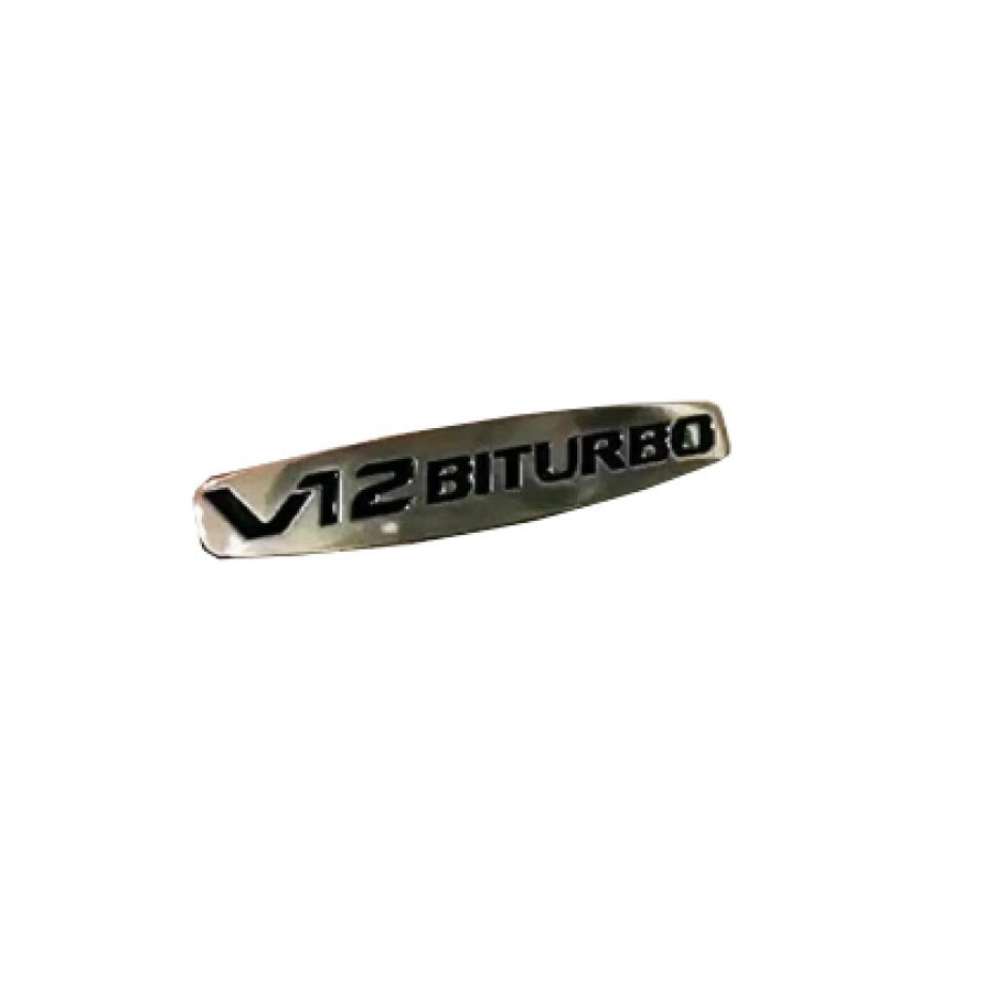 Metal V12 biturbo seats emblems badges logos set for Mercedes-Benz W463A W464 G-Class - Custom Class