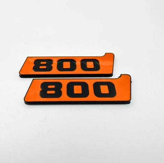 Orange Metal Brabus BITURBO 800 Side fenders badges set for Mercedes-Benz W463 W463A W465 - Custom Class
