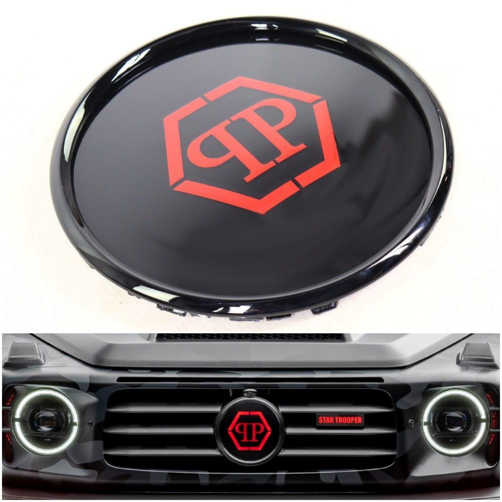 Philipp Plein Mansory Star Trooper front grille emblem badge for distronic for G Wagon W463A W464 - Custom Class