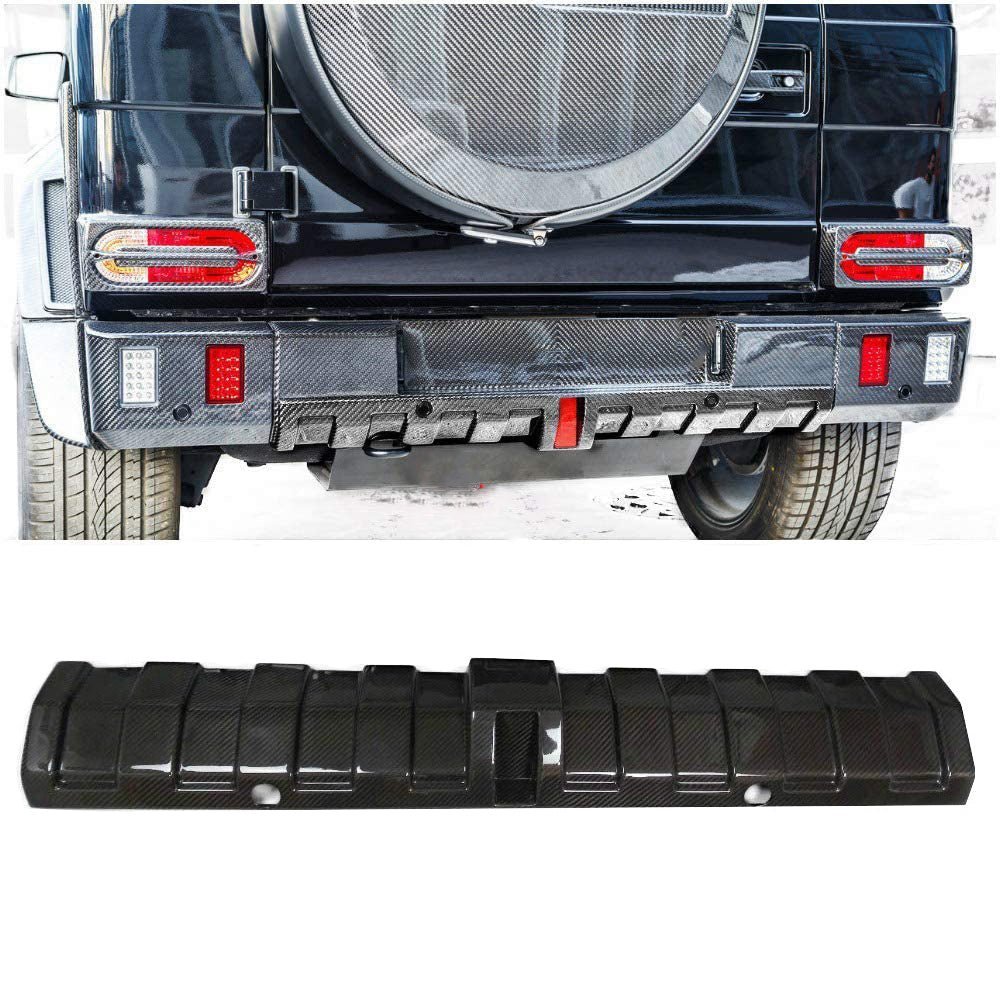 Rear Brabus Bumper Carbon Diffuser 1 pcs (Non-Original Style) for Mercedes W463 G Wagon - Custom Class