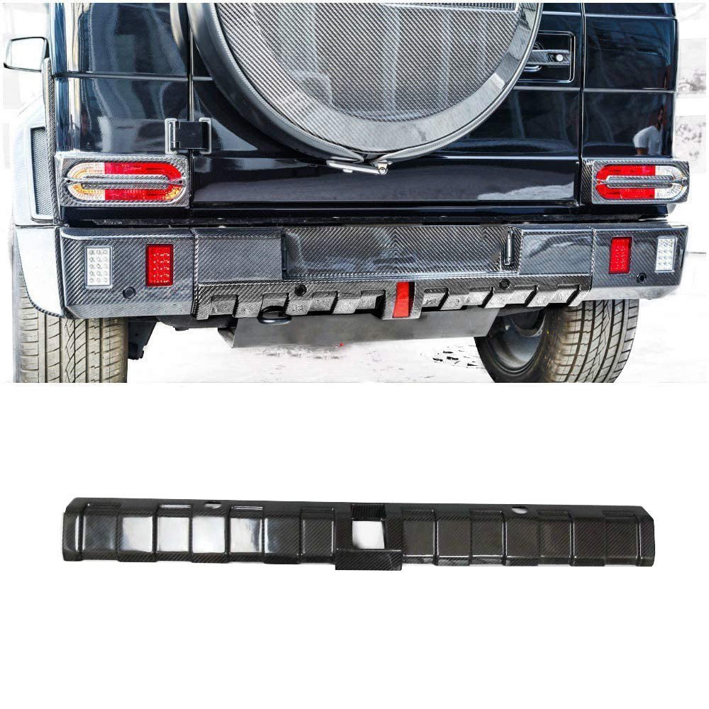 Rear Brabus Bumper Carbon Diffuser 1 pcs Original for Mercedes W463 G Wagon - Custom Class