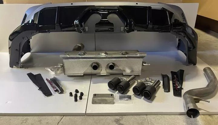 Rear bumper with exhaust M3 style for BMW 3 Series G20 G21 2019-2022 - Custom Class