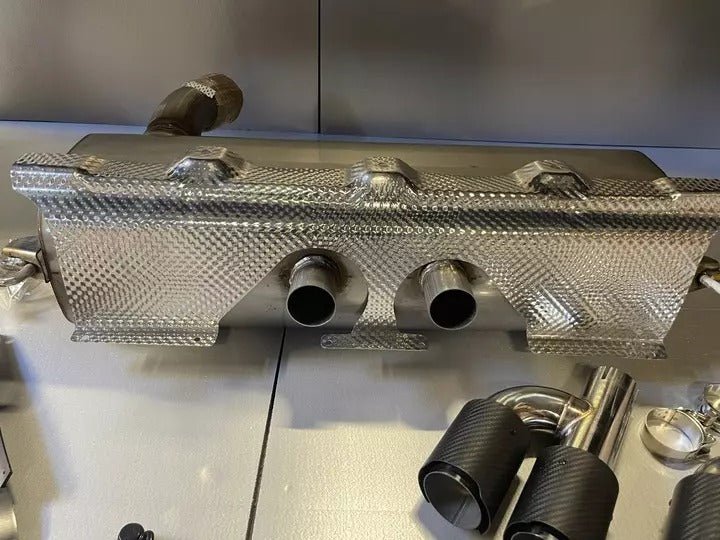 Rear bumper with exhaust M3 style for BMW 3 Series G20 G21 2019-2022 - Custom Class