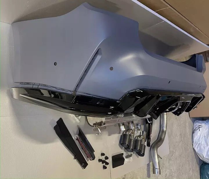 Rear bumper with exhaust M3 style for BMW 3 Series G20 G21 2019-2022 - Custom Class