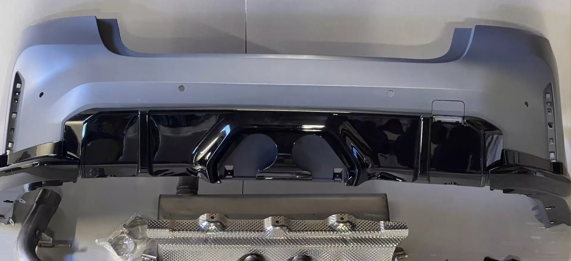 Rear bumper with exhaust M3 style for BMW 3 Series G20 G21 2019-2022 - Custom Class