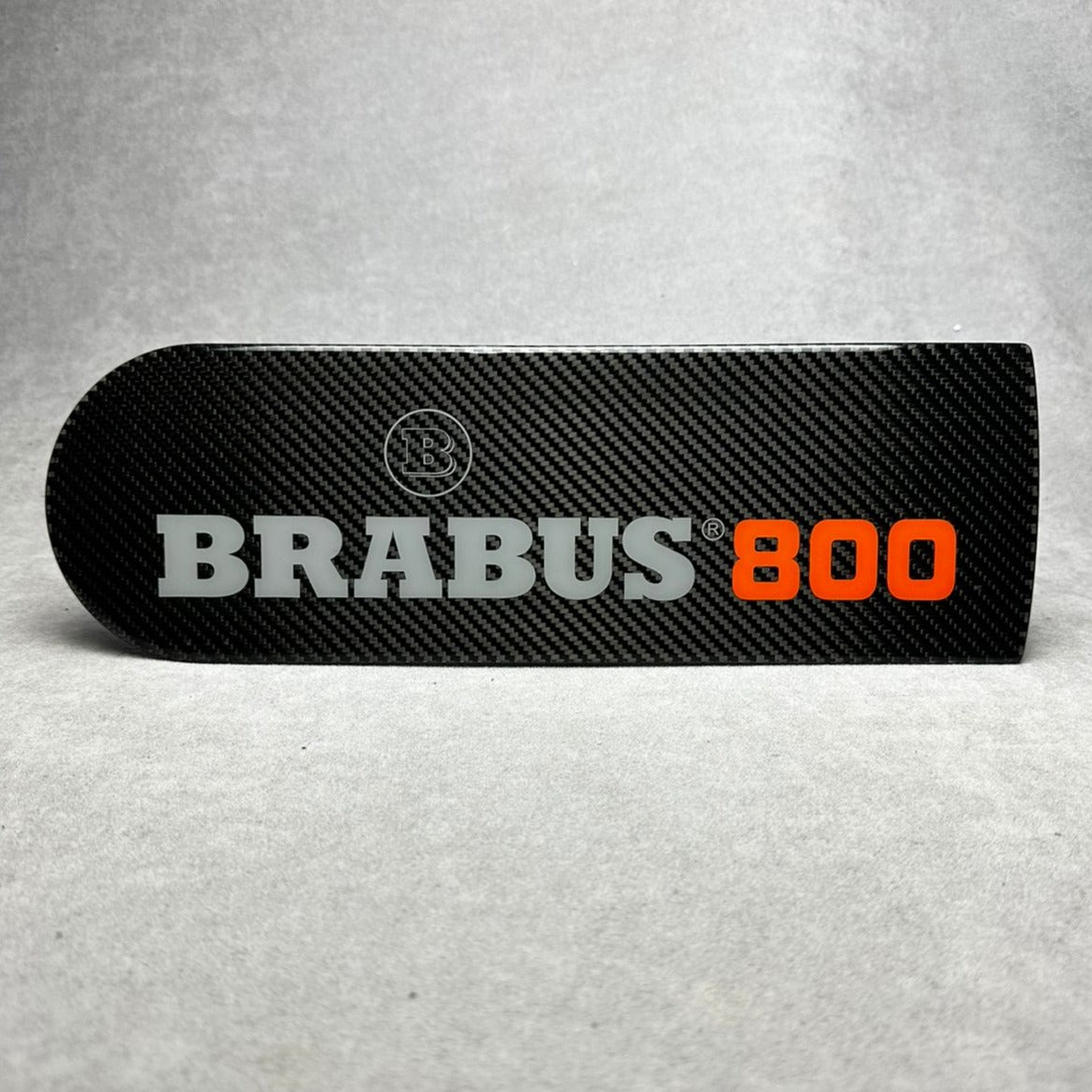 Rear spare tire wheel cover emblem Brabus 800 Orange carbon fiber for Mercedes-Benz W463 W463A W465 G-Wagon - Custom Class