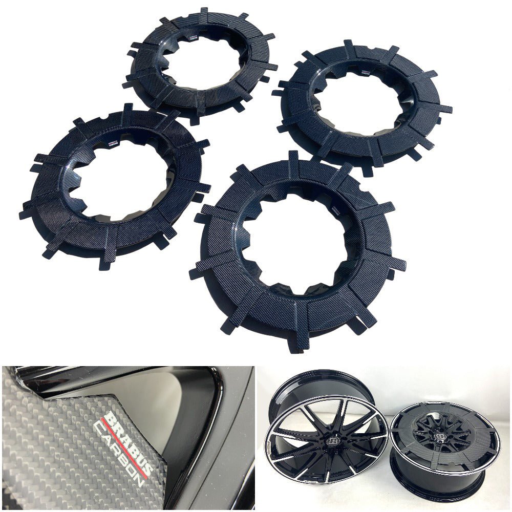 Rocket edition 22', 23', 24' Carbon covers for Brabus Monoblock Z rims for Mercedes-Benz W463A - Custom Class