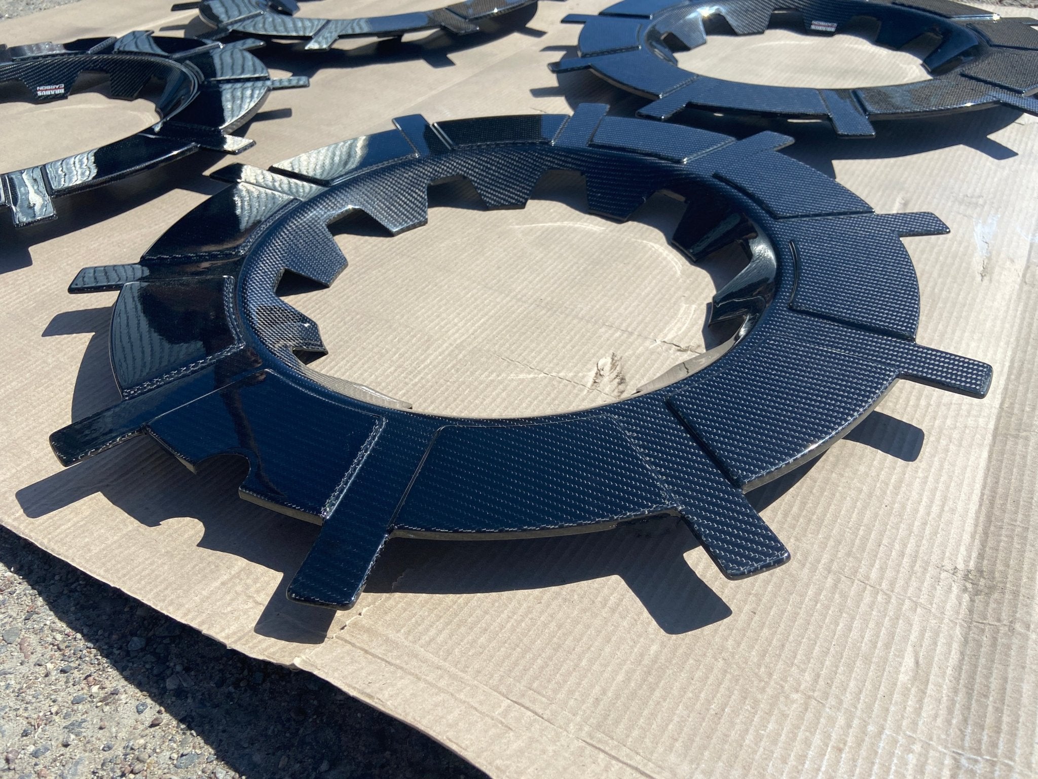 Rocket edition 22', 23', 24' Carbon covers for Brabus Monoblock Z rims for Mercedes-Benz W463A - Custom Class