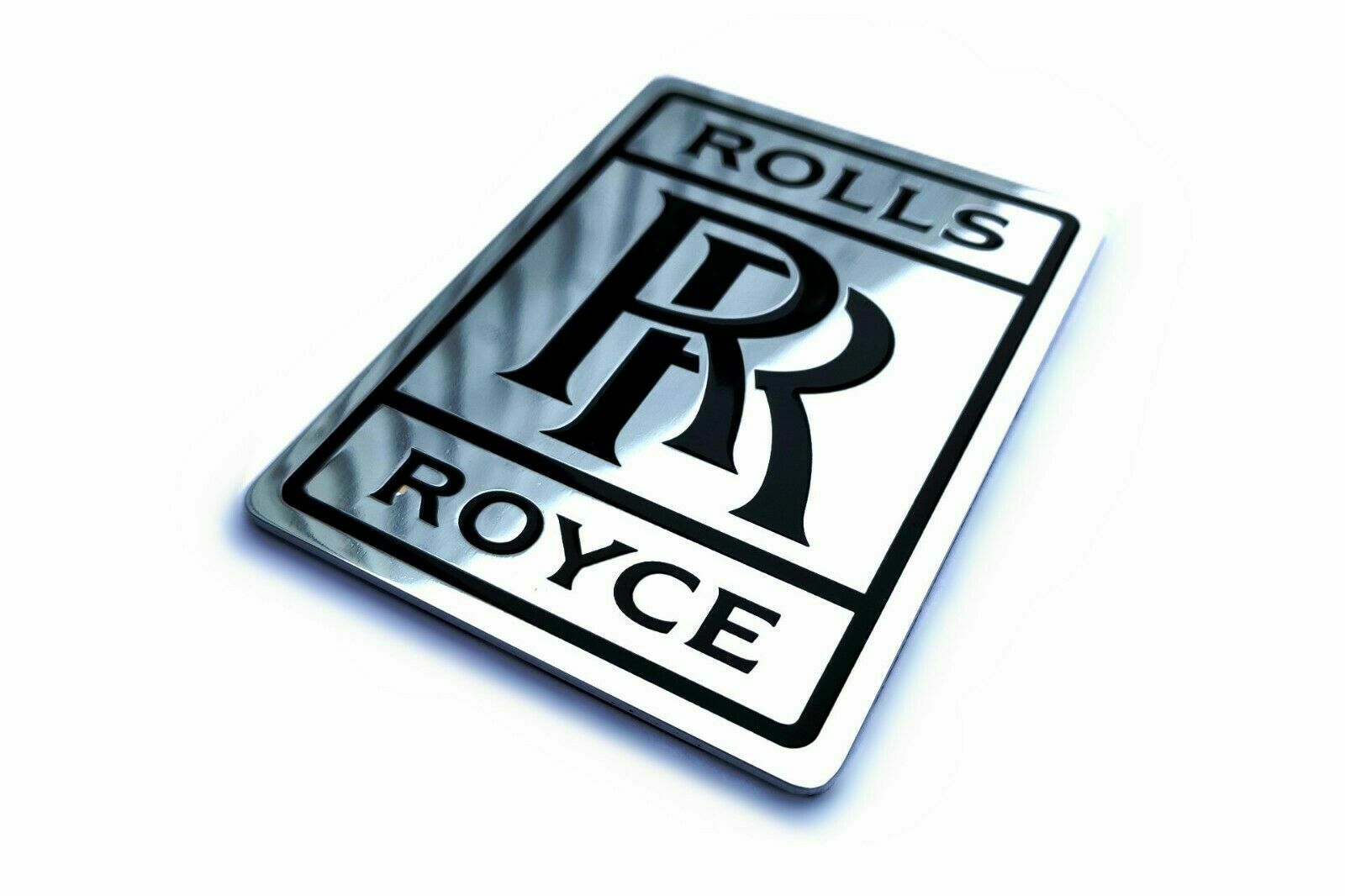 Rolls Royce Ghost Phantom Emblem Badge Chrome Gloss Metal Hood Trunk Big Sign - Custom Class