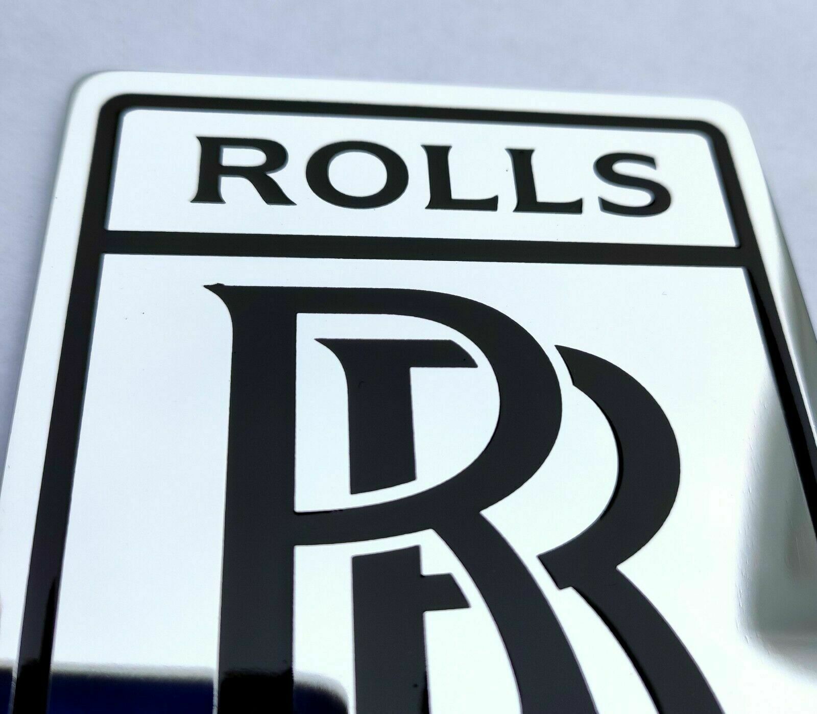 Rolls Royce Ghost Phantom Emblem Badge Chrome Gloss Metal Hood Trunk Big Sign - Custom Class