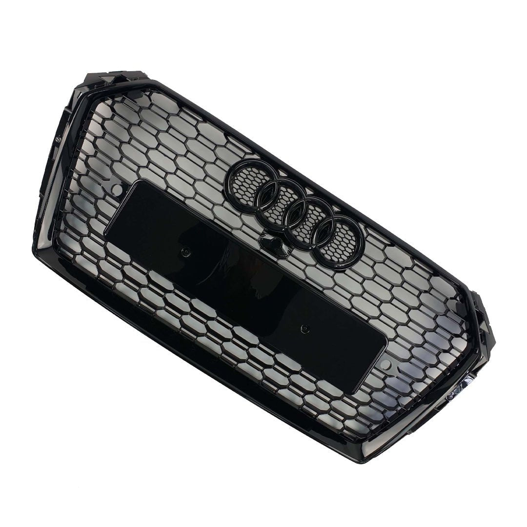 RS4 BLACK quattro front bumper radiator grille for Audi A4 S4 B9 2015-2019 - Custom Class