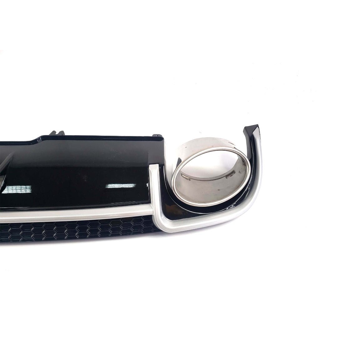 RS4 black rear diffuser with exhaust tips for Audi A4 S4 B9 2015-2019 - Custom Class