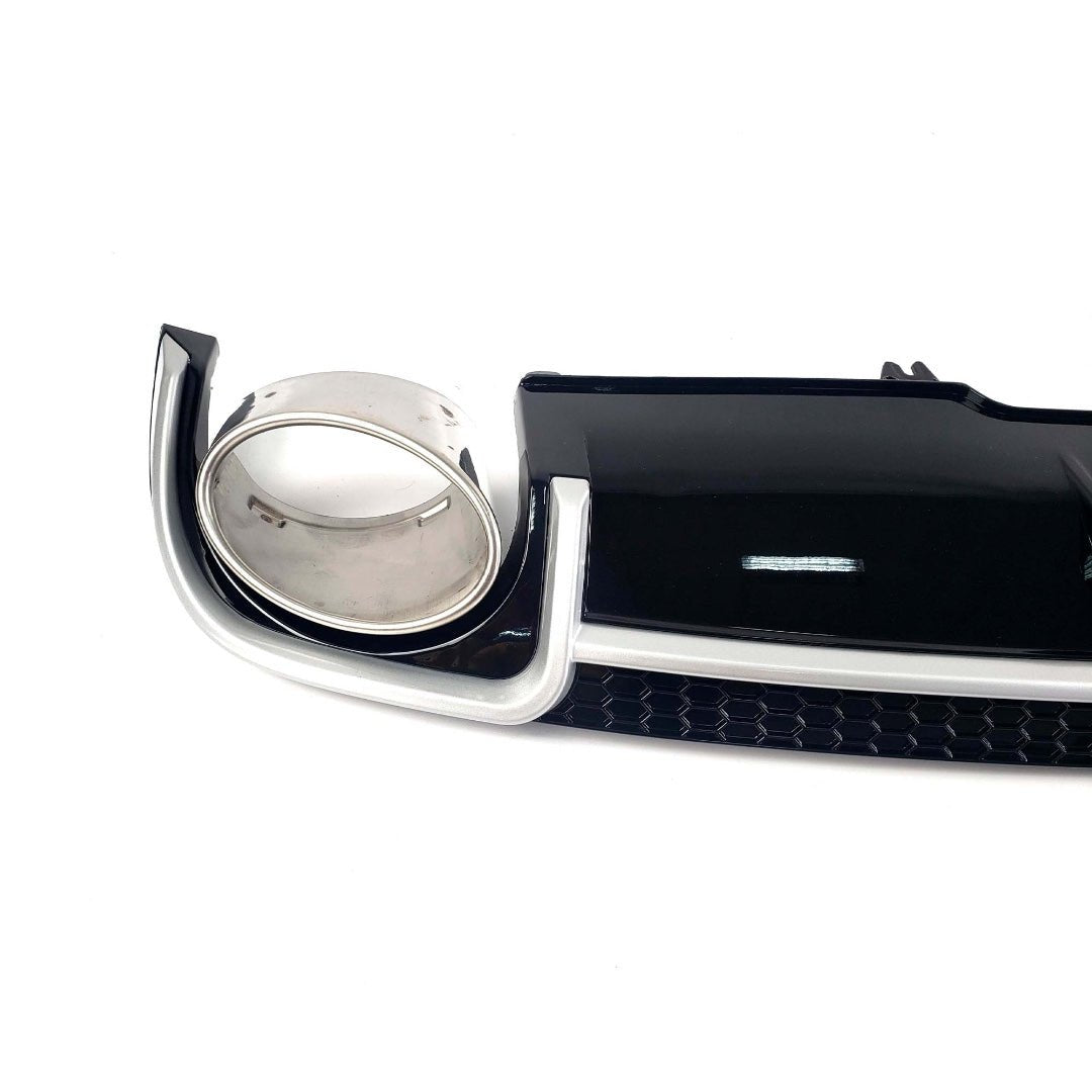 RS4 black rear diffuser with exhaust tips for Audi A4 S4 B9 2015-2019 - Custom Class