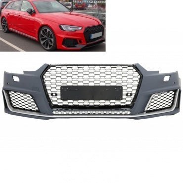 RS4 front bumper with radiator grille for Audi A4 S4 B9 2015-2019 - Custom Class