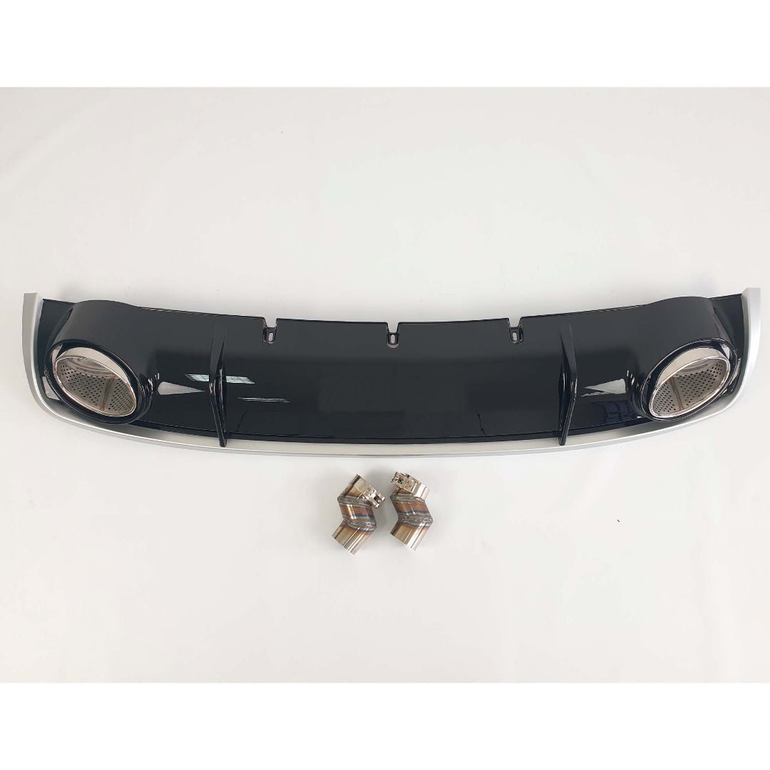 RS4 rear diffuser with exhaust tips for Audi A4 B8 2012-2015 - Custom Class