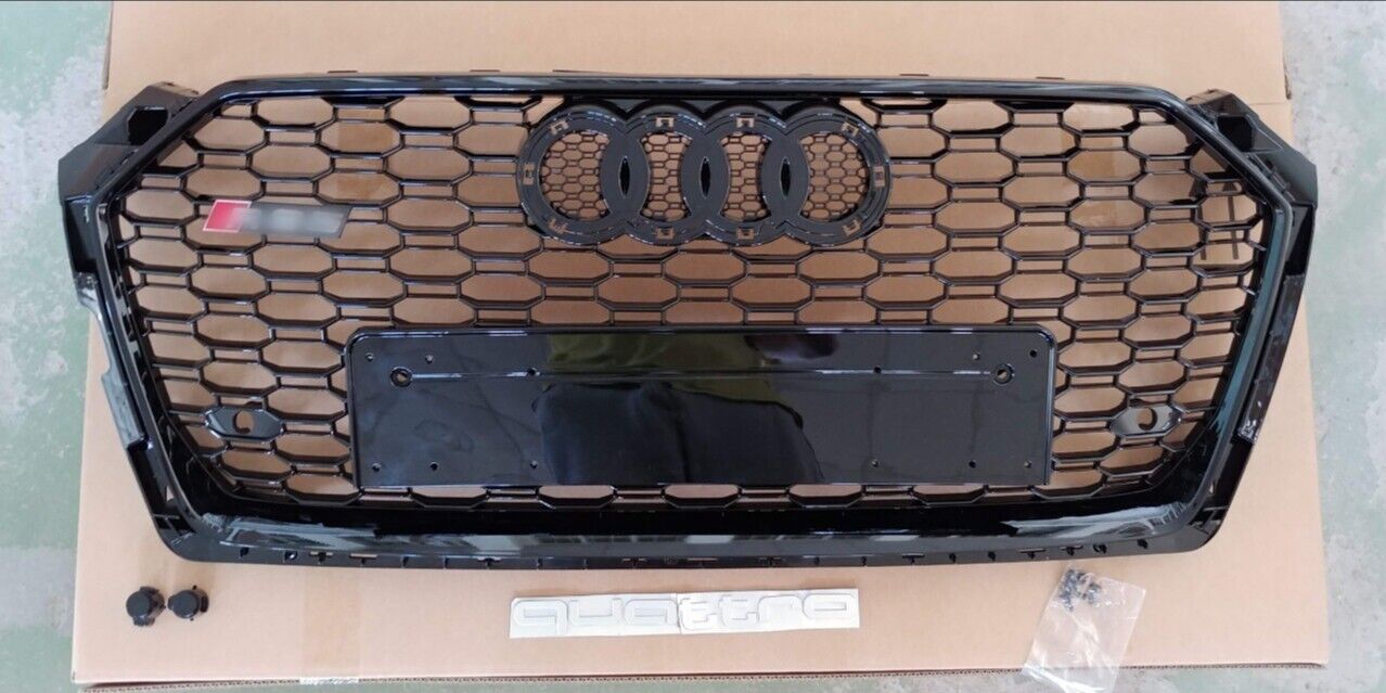 RS5 black quattro front bumper radiator grille for Audi A5 2016-2018 - Custom Class