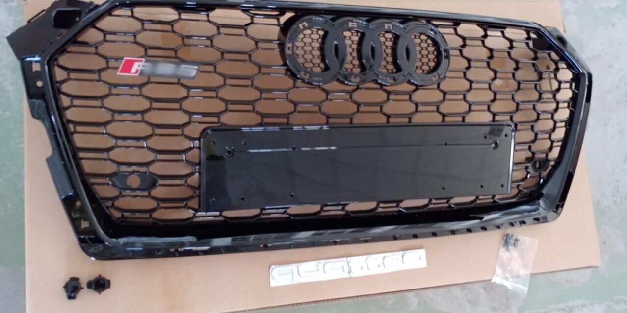 RS5 black quattro front bumper radiator grille for Audi A5 2016-2018 - Custom Class