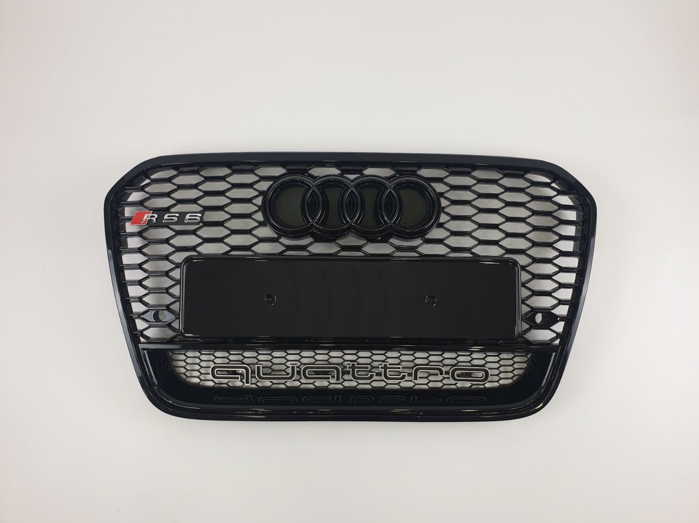RS6 black QUATTRO front bumper radiator grille for Audi A6 S6 C7 2011-2014 - Custom Class