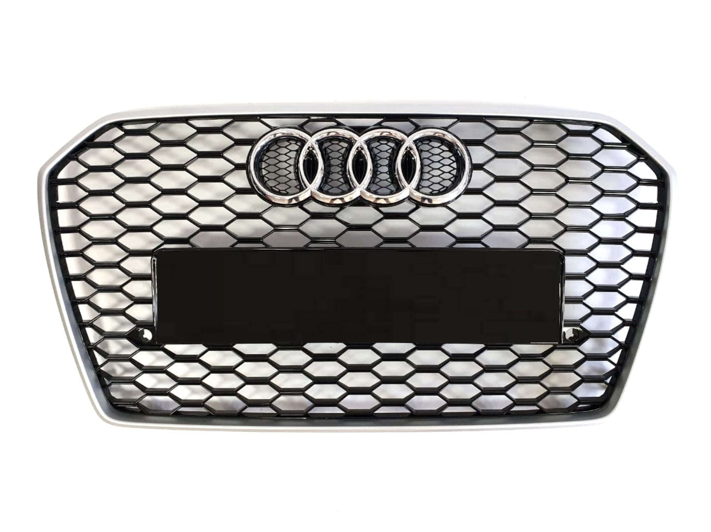 RS6 front bumper radiator grille chrome for Audi A6 C7 2014-2018