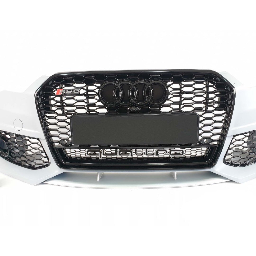 RS6 front bumper with radiator grill for Audi A6 С7 2014-2018