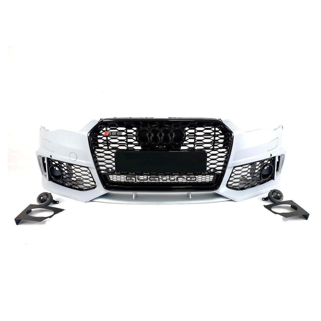 RS6 front bumper with radiator grill for Audi A6 С7 2014-2018 - Custom Class