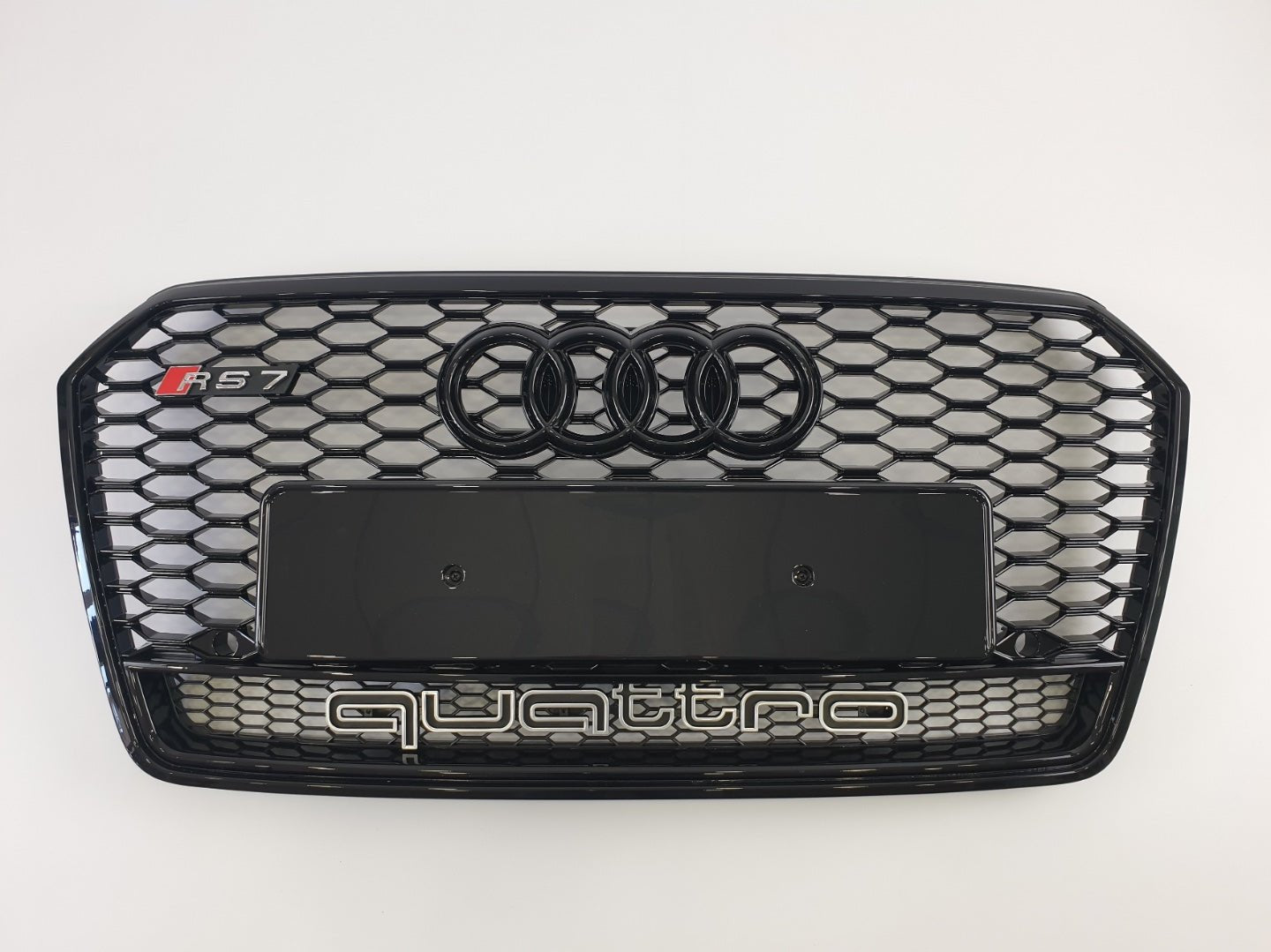 RS7 front bumper radiator grille Black QUATTRO for Audi A7 C7 4G Sportback 2014-2017 Facelift - Custom Class