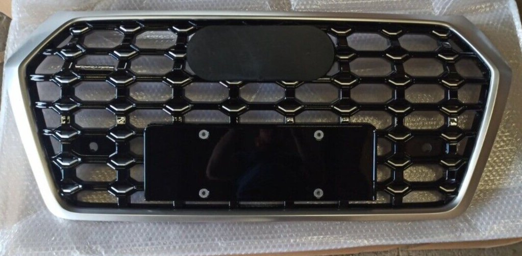RSQ5 style front bumper silver radiator grille quattro for Audi Q5 FY 2016-2020 - Custom Class