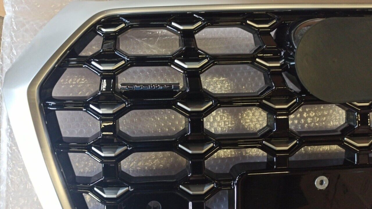 RSQ5 style front bumper silver radiator grille quattro for Audi Q5 FY 2016-2020 - Custom Class