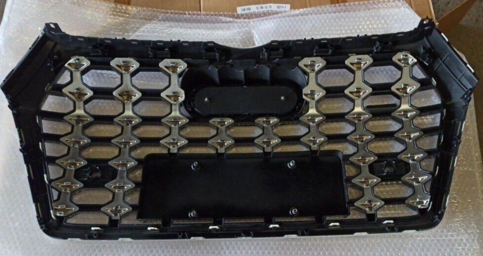 RSQ5 style front bumper silver radiator grille quattro for Audi Q5 FY 2016-2020 - Custom Class