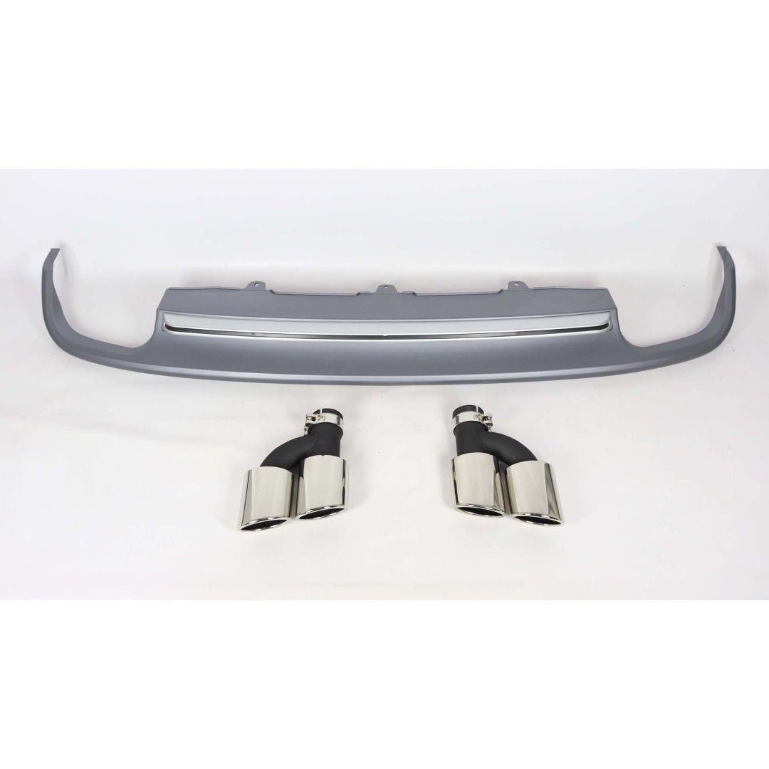 S-line S6 rear diffuser with exhaust tips for Audi A6 S6 C7 2011-2014