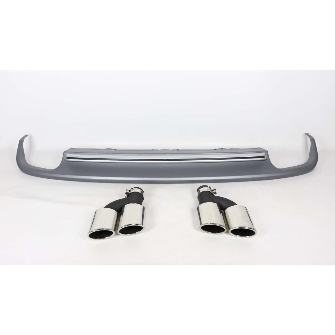 S-line S6 rear diffuser with exhaust tips for Audi A6 S6 C7 2011-2014