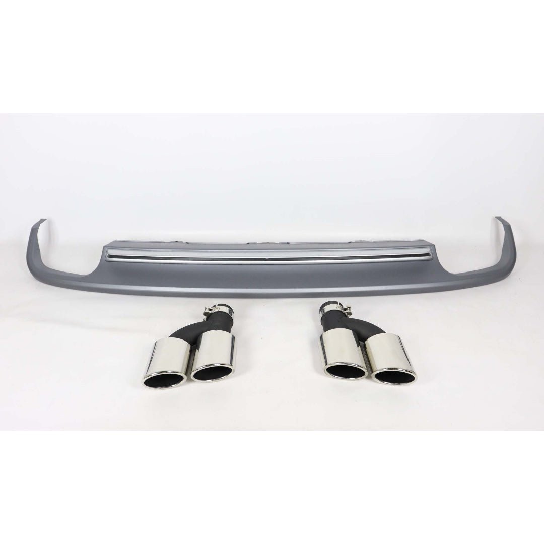 S-line S6 rear diffuser with exhaust tips for Audi A6 S6 C7 2011-2014 - Custom Class