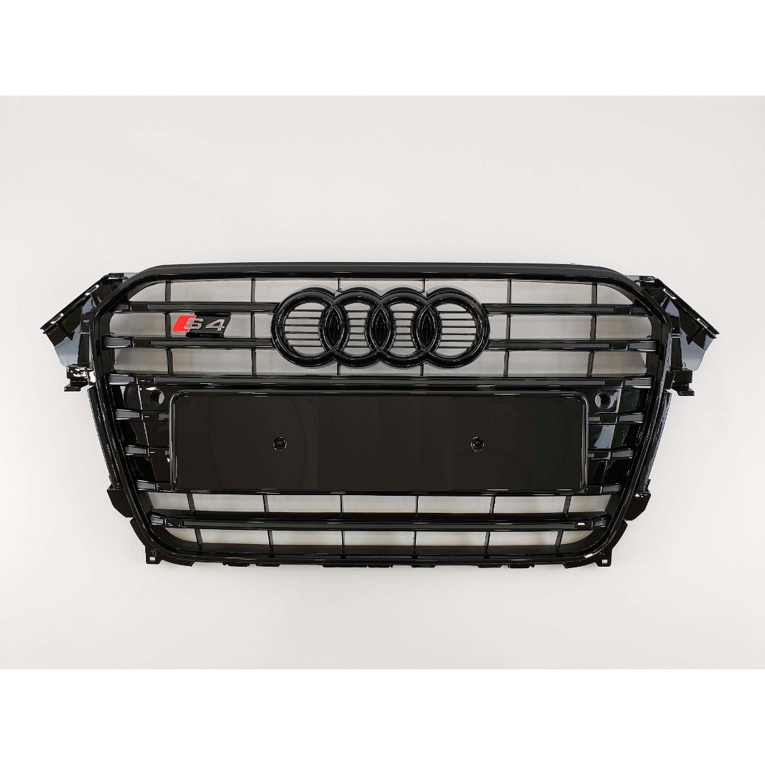 S4 all BLACK front bumper radiator grille for Audi A4 B8 2012-2015 - Custom Class