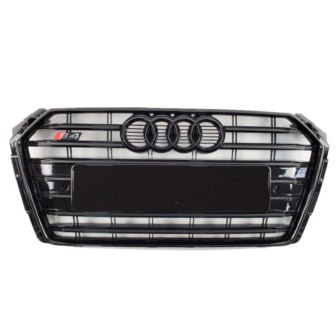 S4 S-line ALL BLACK front bumper radiator grille for Audi A4 S4 B9 2015-2019 - Custom Class