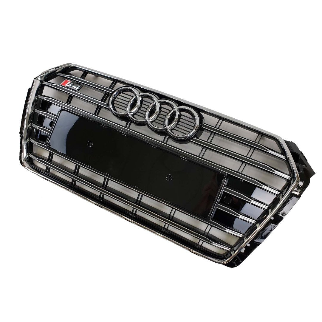 S4 S-line front bumper chrome radiator grille for Audi A4 S4 2015+ B9 - Custom Class