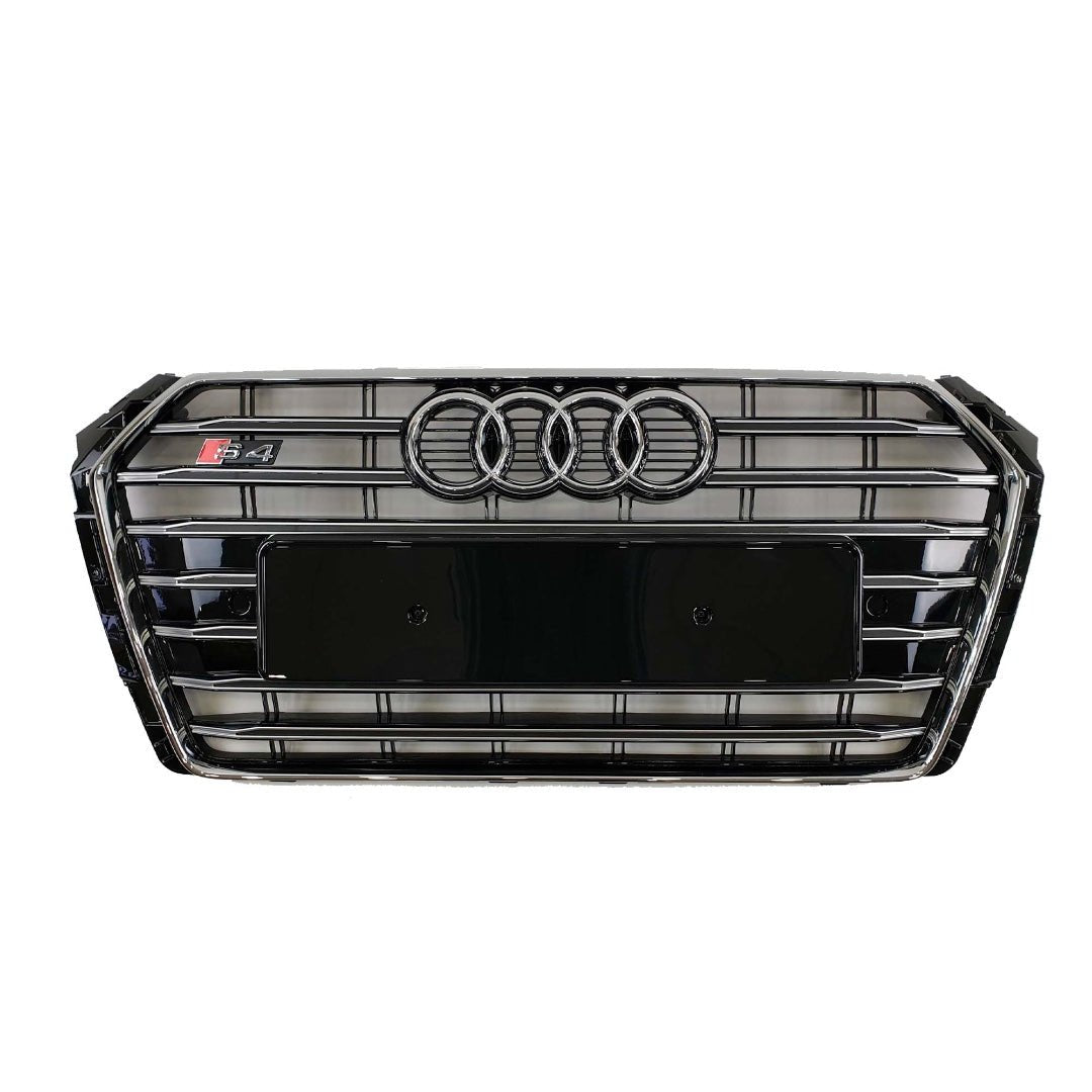 S4 S-line front bumper chrome radiator grille for Audi A4 S4 2015+ B9 - Custom Class