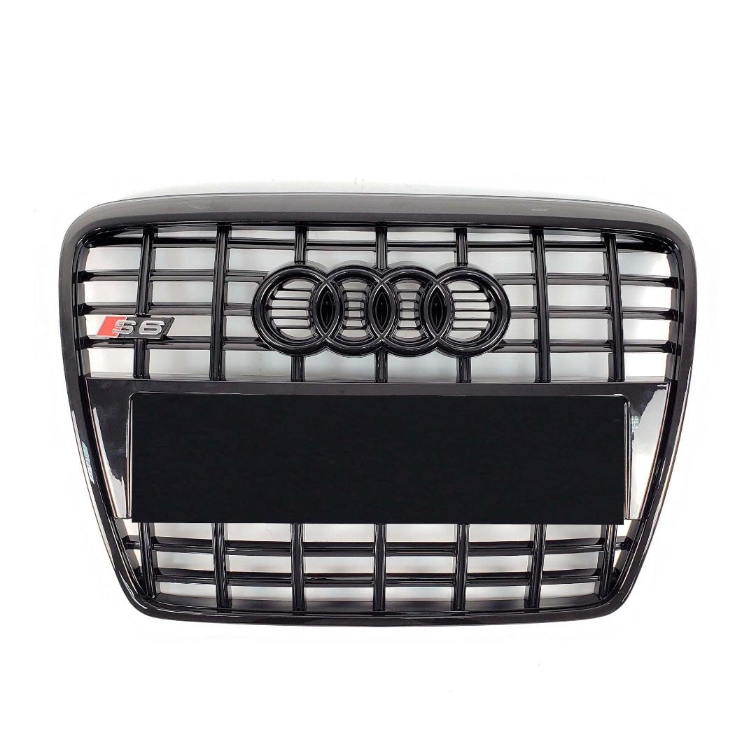 S6 BLACK front bumper radiator grille for Audi A6 S6 C6 2004-2011 - Custom Class