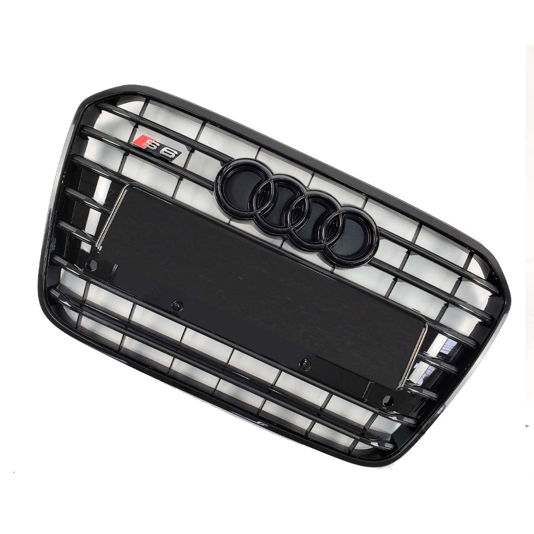 S6 S-line front bumper BLACK radiator grille for Audi A6 S6 C7 2011-2014 - Custom Class