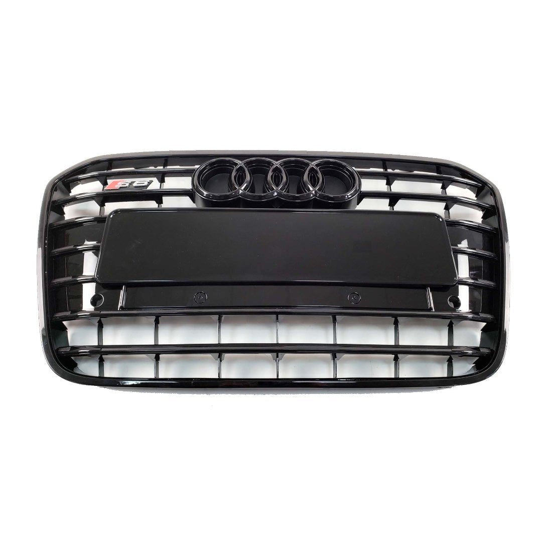 S6 S-line front bumper BLACK radiator grille for Audi A6 S6 C7 2011-2014 - Custom Class