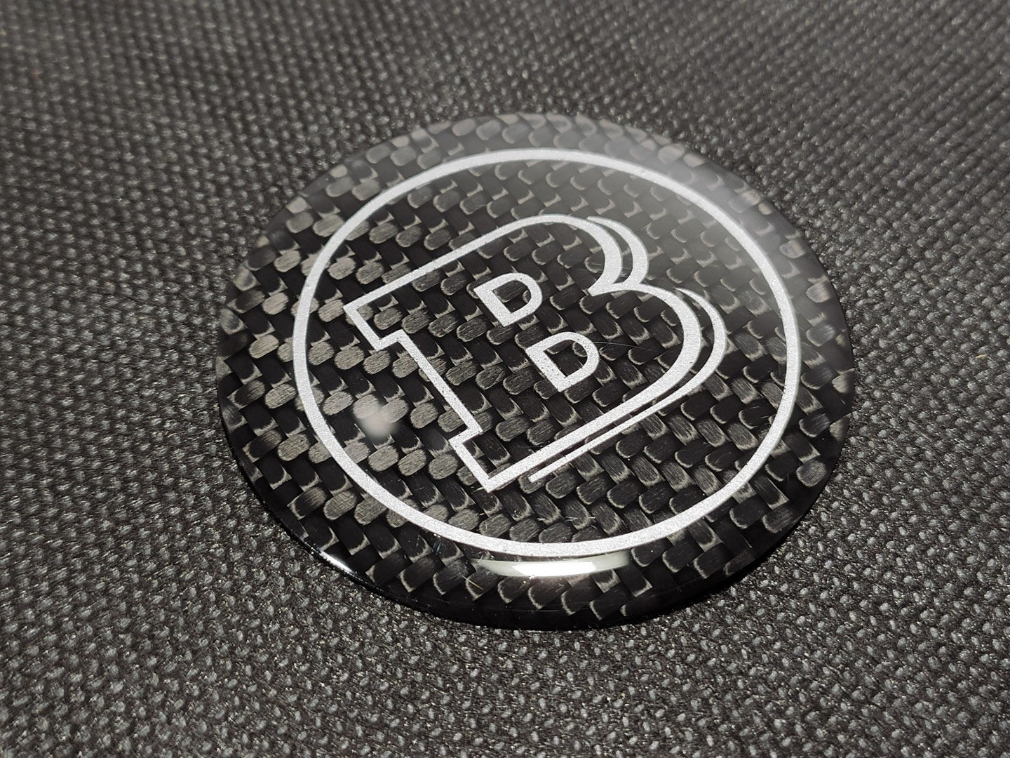 Сarbon fiber Brabus badge emblem logo 53mm for Mercedes W463 W464 G Wagon - Custom Class