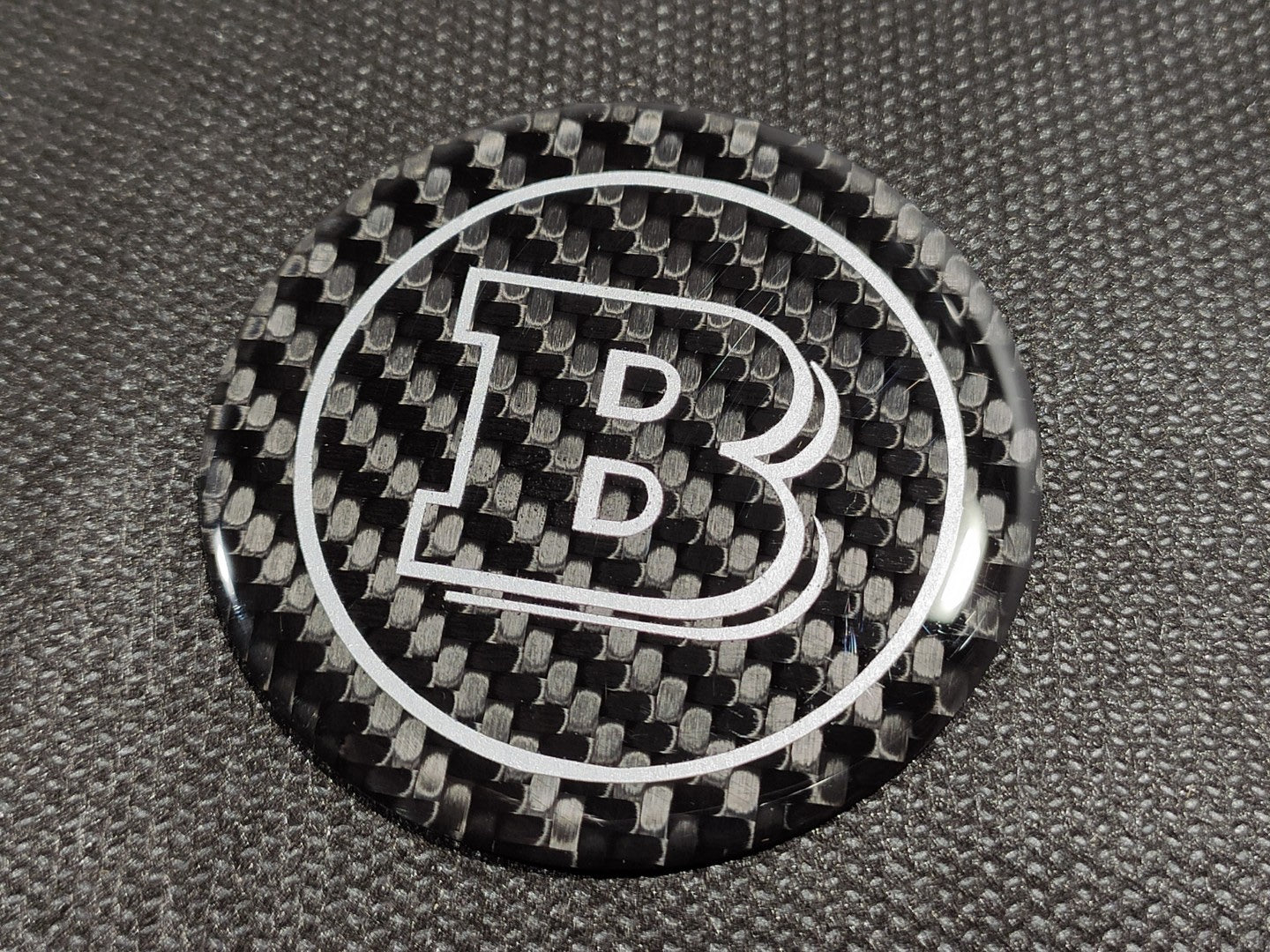 Сarbon fiber Brabus badge emblem logo 53mm for Mercedes W463 W464 G Wagon - Custom Class