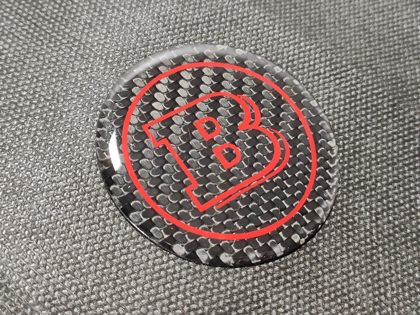 Сarbon fiber Brabus badge emblem logo 53mm for Mercedes W463 W464 G Wagon - Custom Class