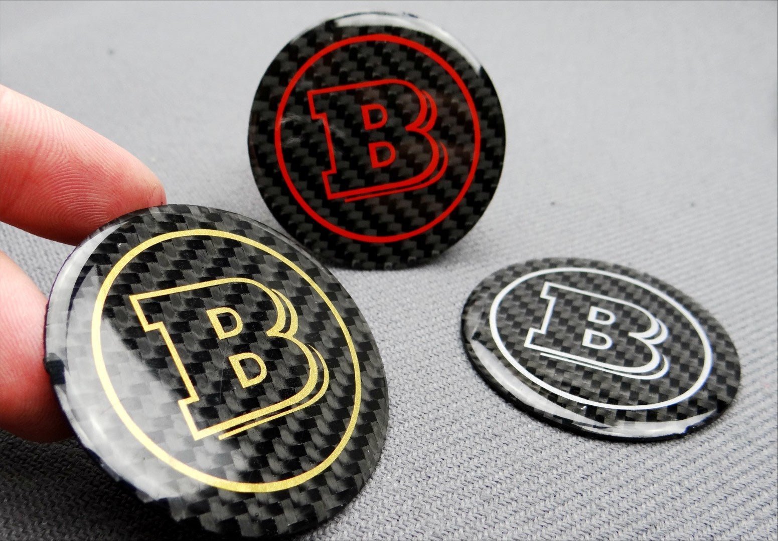 Сarbon fiber Brabus badge emblem logo 53mm for Mercedes W463 W464 G Wagon - Custom Class