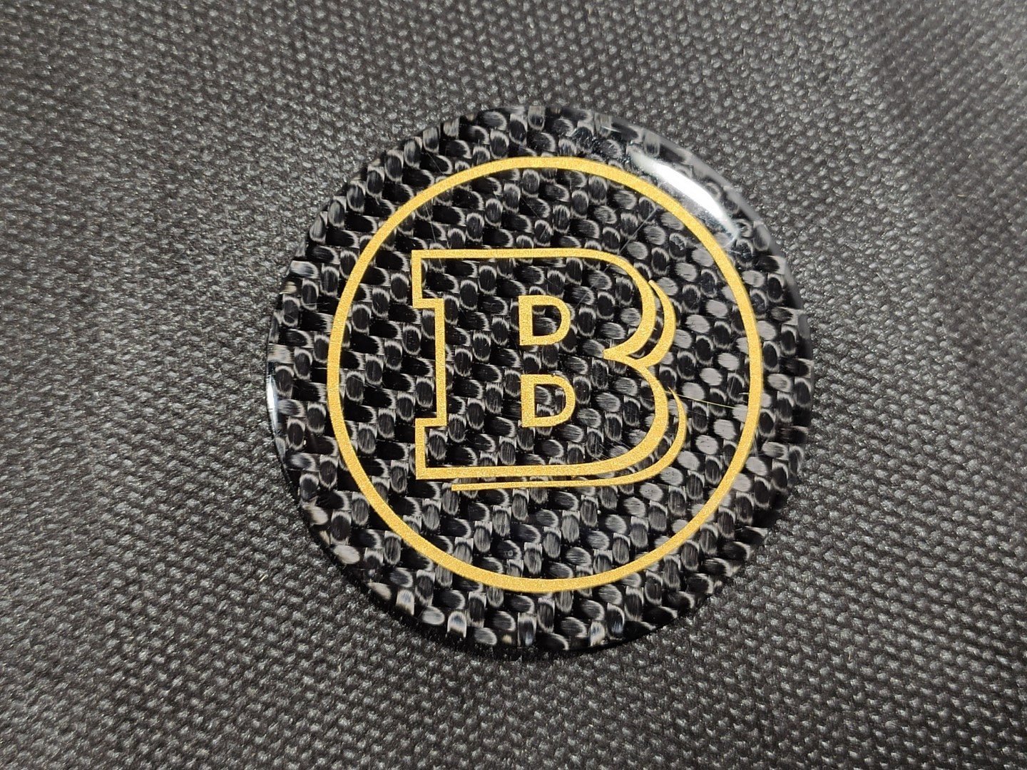 Сarbon fiber Brabus badge emblem logo 53mm for Mercedes W463 W464 G Wagon - Custom Class