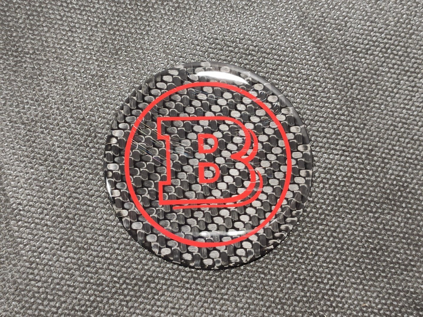 Сarbon fiber Brabus badge emblem logo 53mm for Mercedes W463 W464 G Wagon - Custom Class