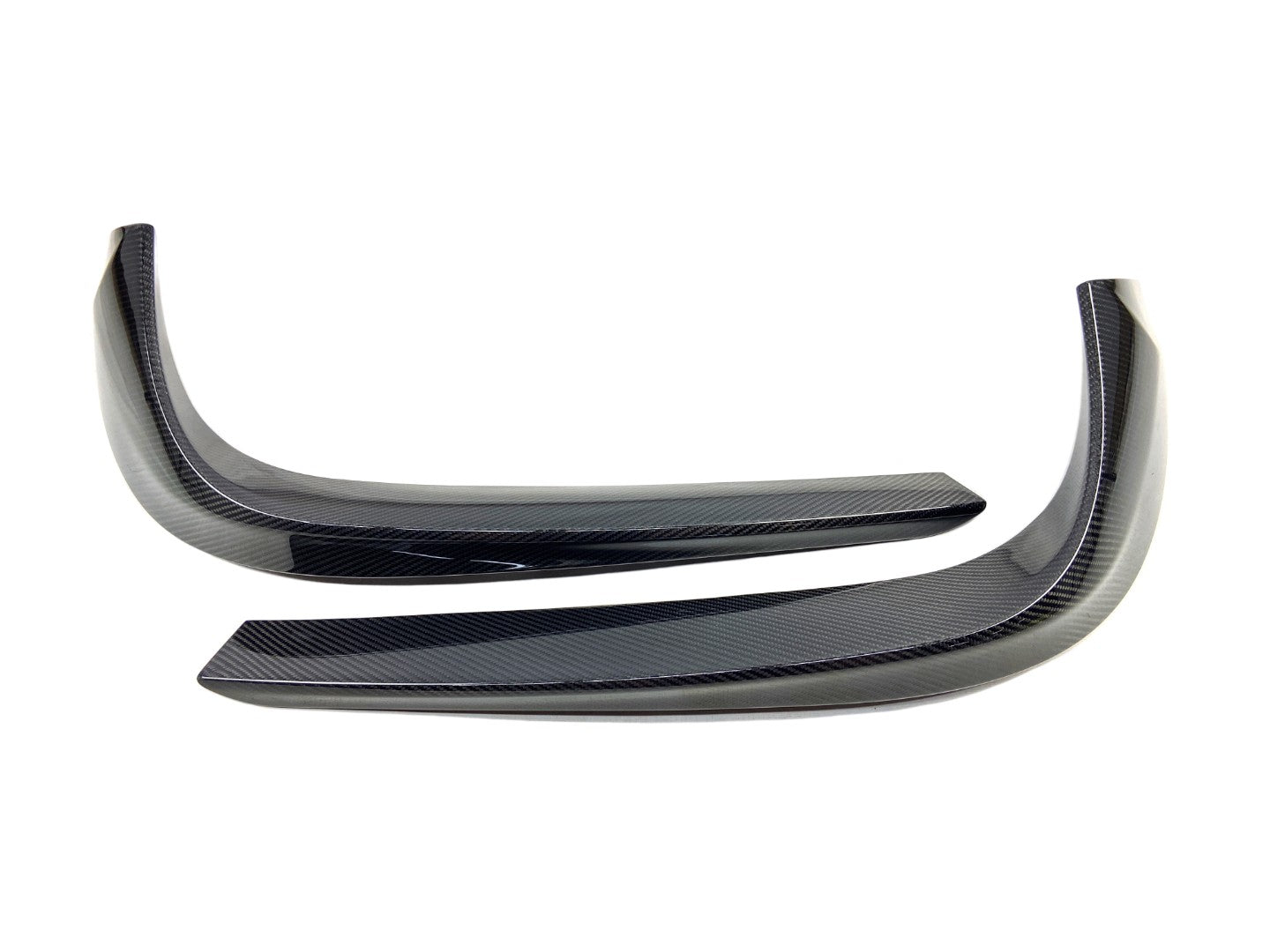 Сarbon fiber Brabus front bumper attachment lip covers for Mercedes-Benz S-Class W217 / C217 - Custom Class