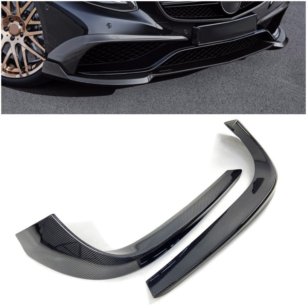 Сarbon fiber Brabus front bumper attachment lip covers for Mercedes-Benz S-Class W217 / C217 - Custom Class